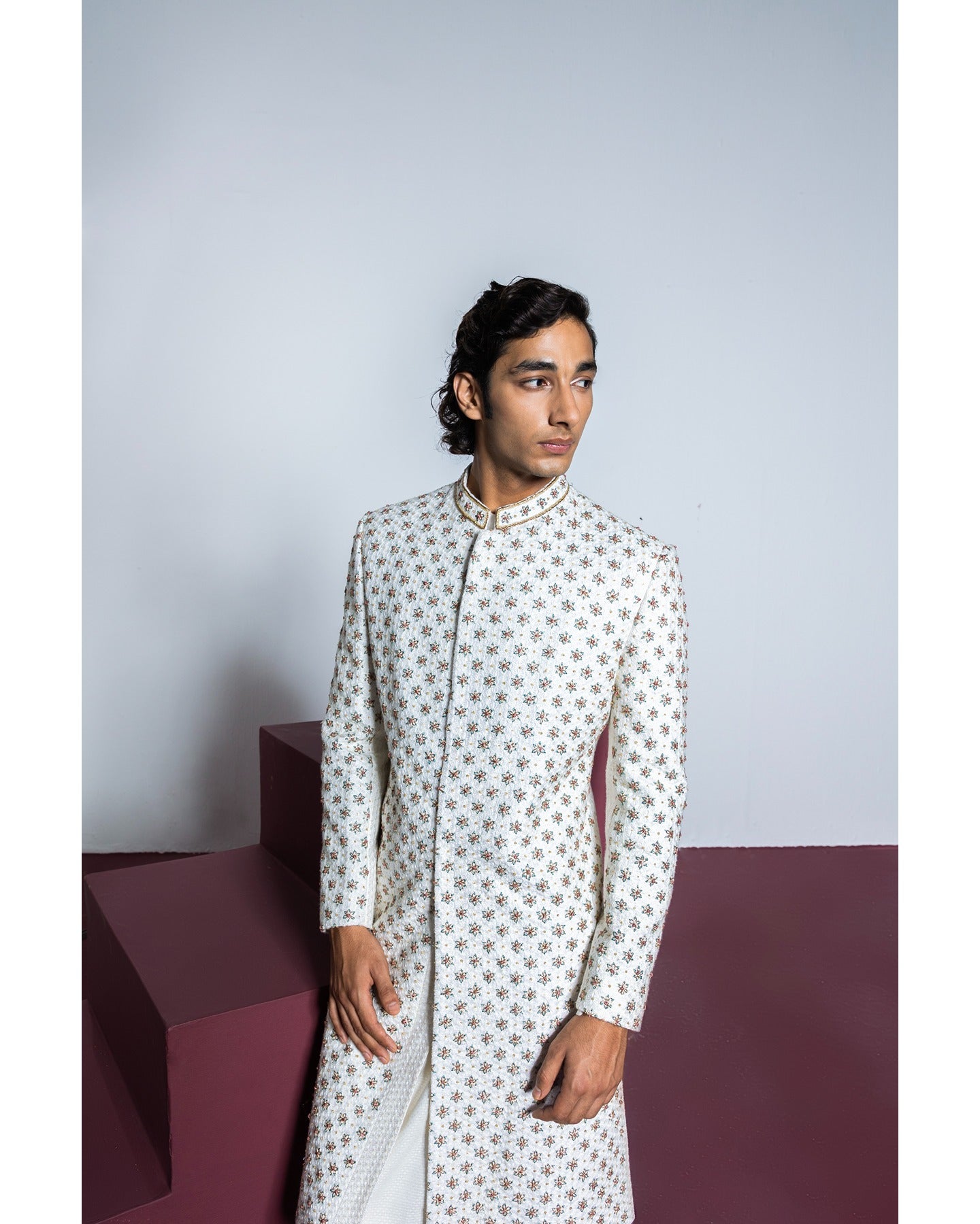 Rose Quartz Sherwani Set