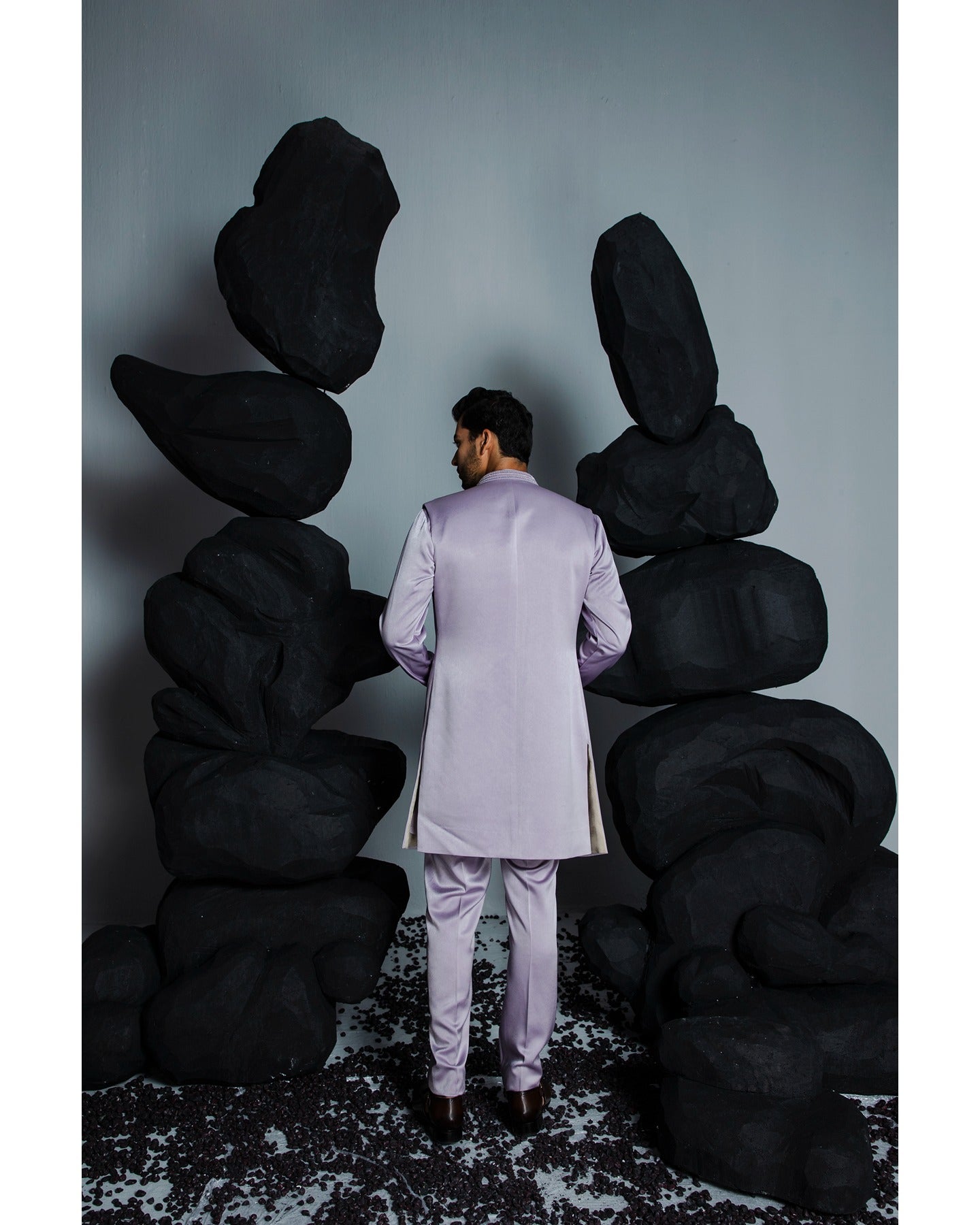 Misty Lilac Shrug Set