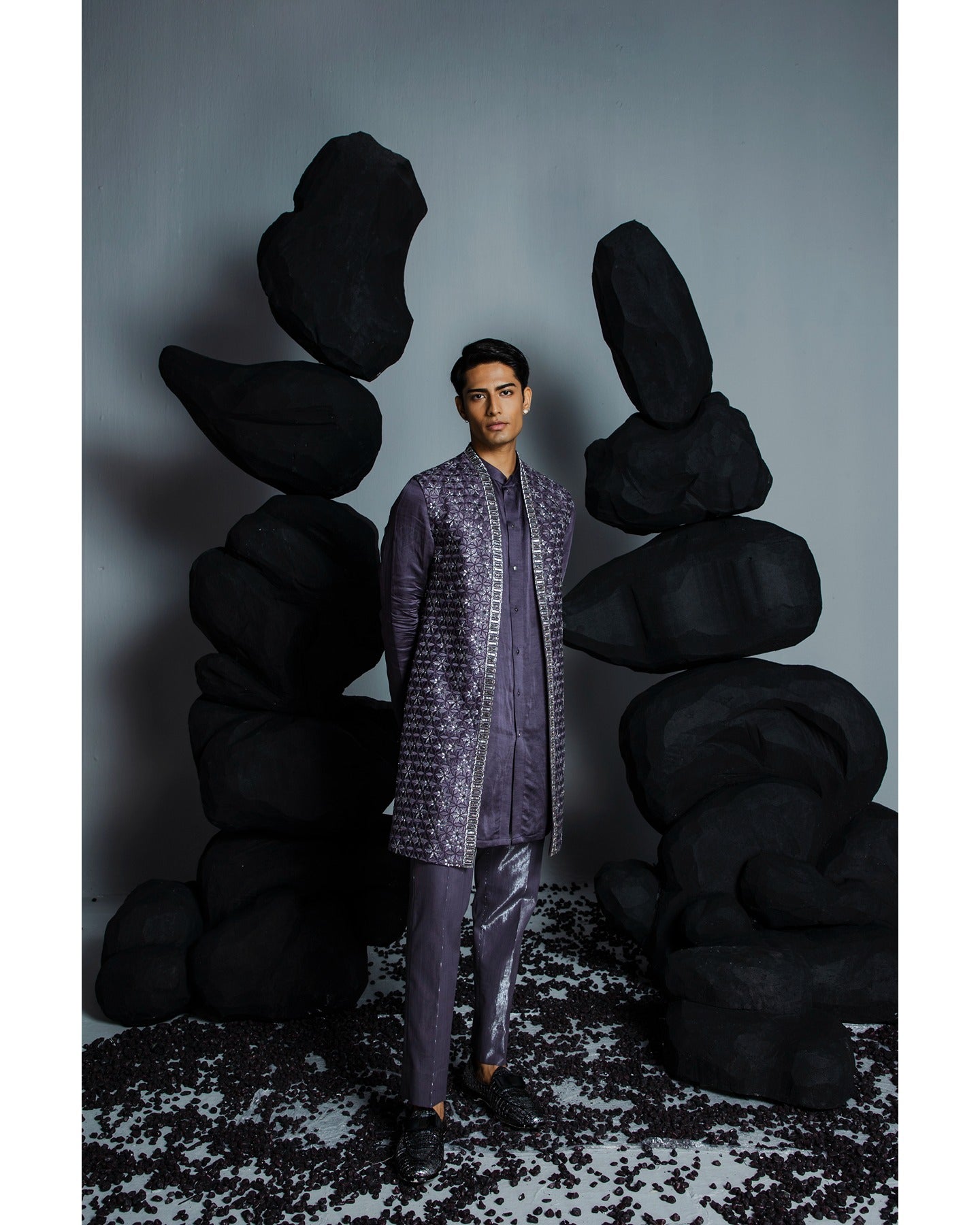 Majestic Floral Shrug Set