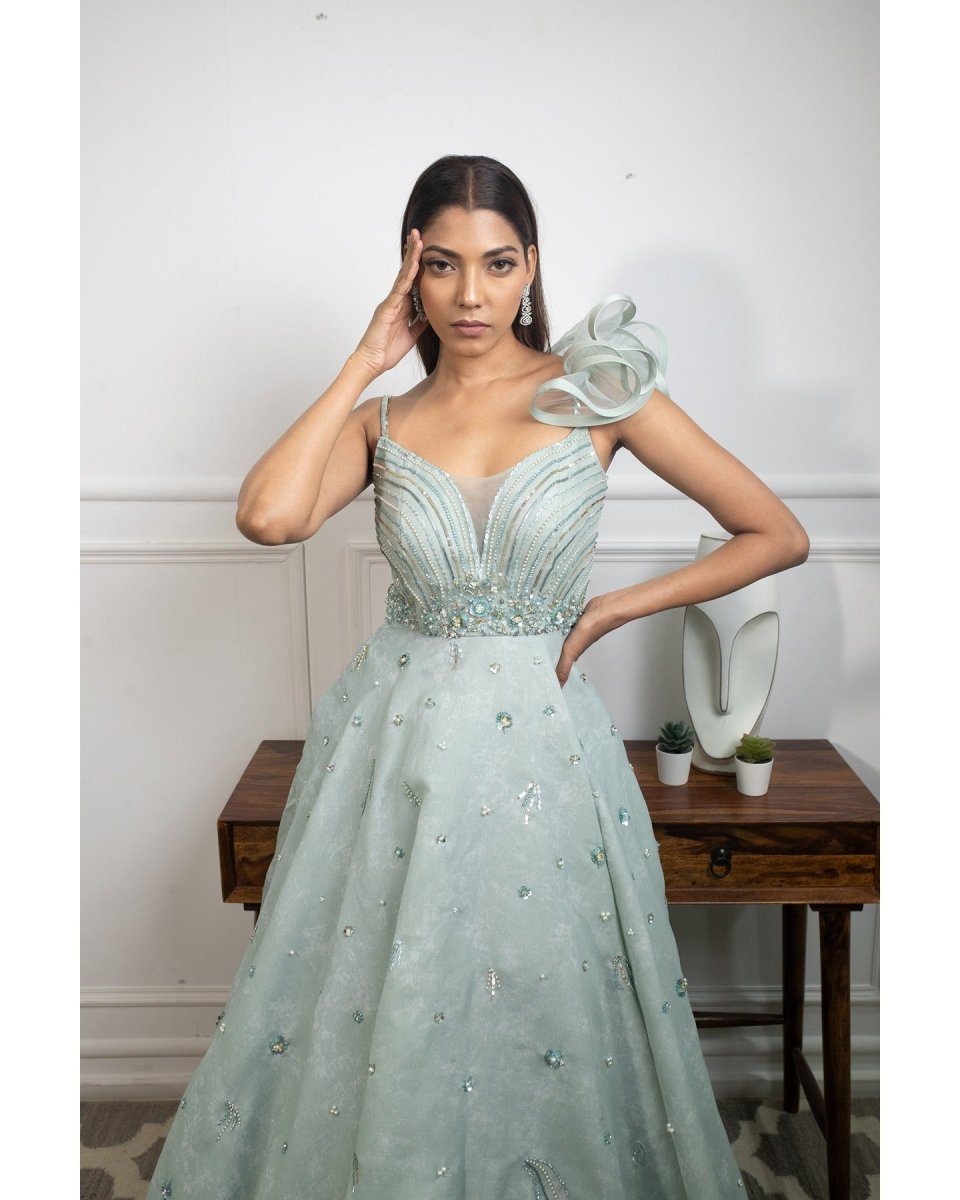 Limelight Mint Gown | Blue Gown