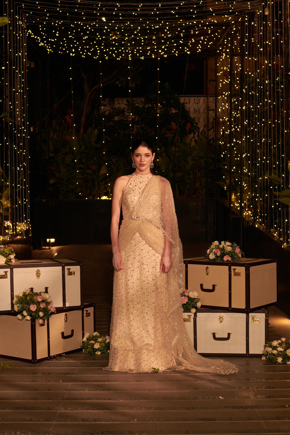 Pearled Ivory Gown
