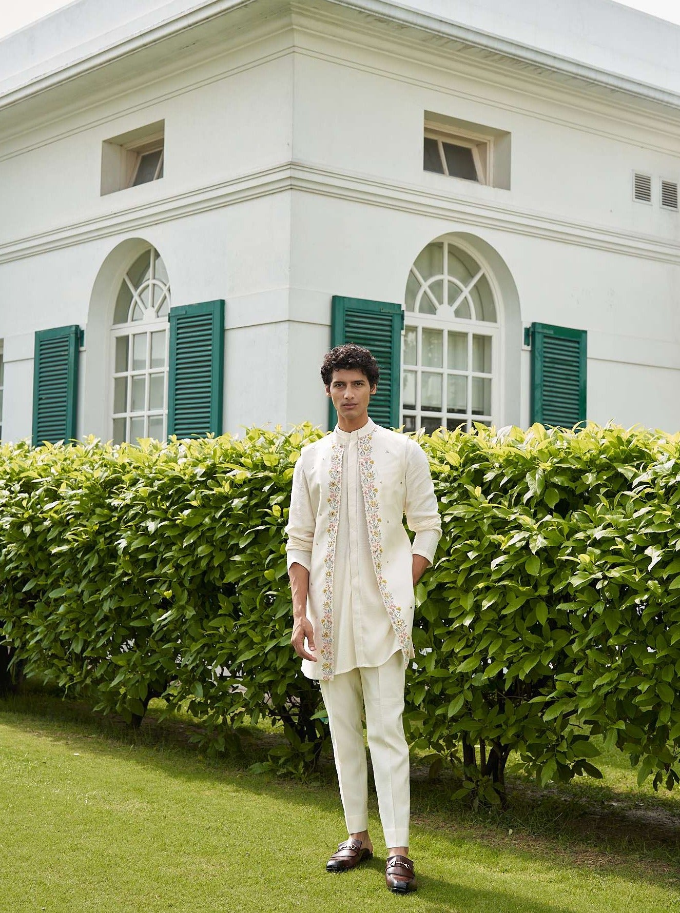 Blossam White Shrug Set