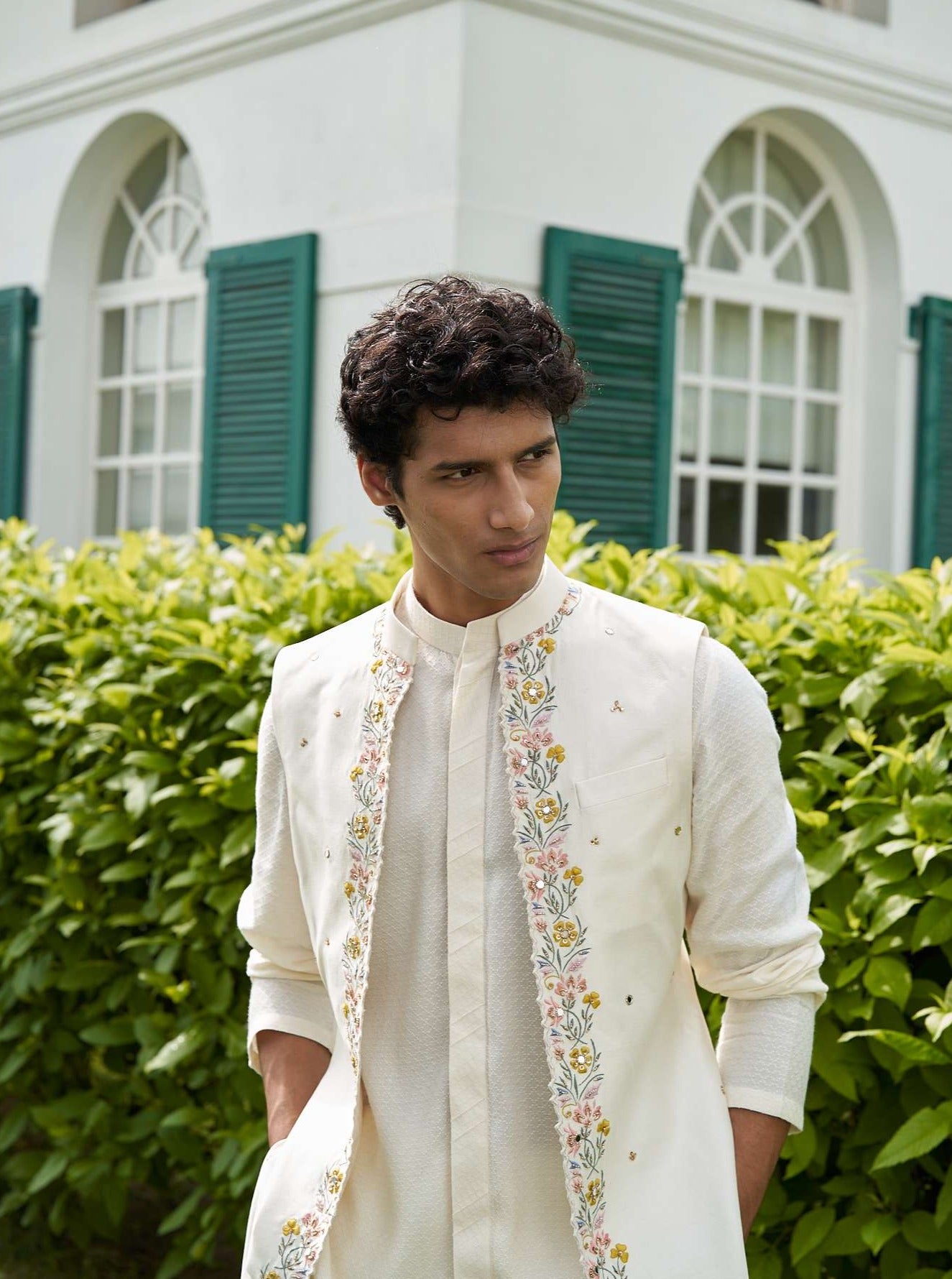 Blossam White Shrug Set