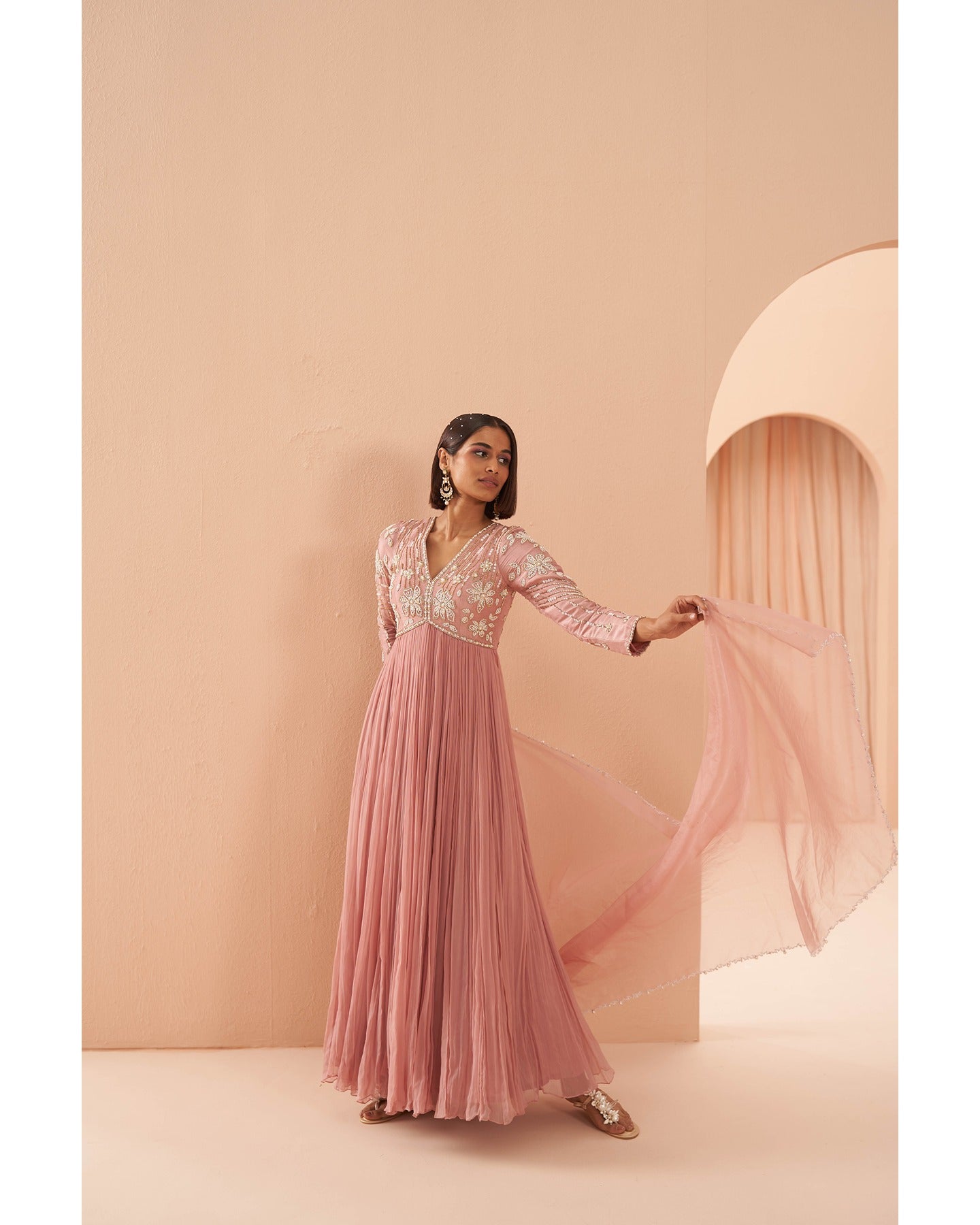 Orchid Anarkali