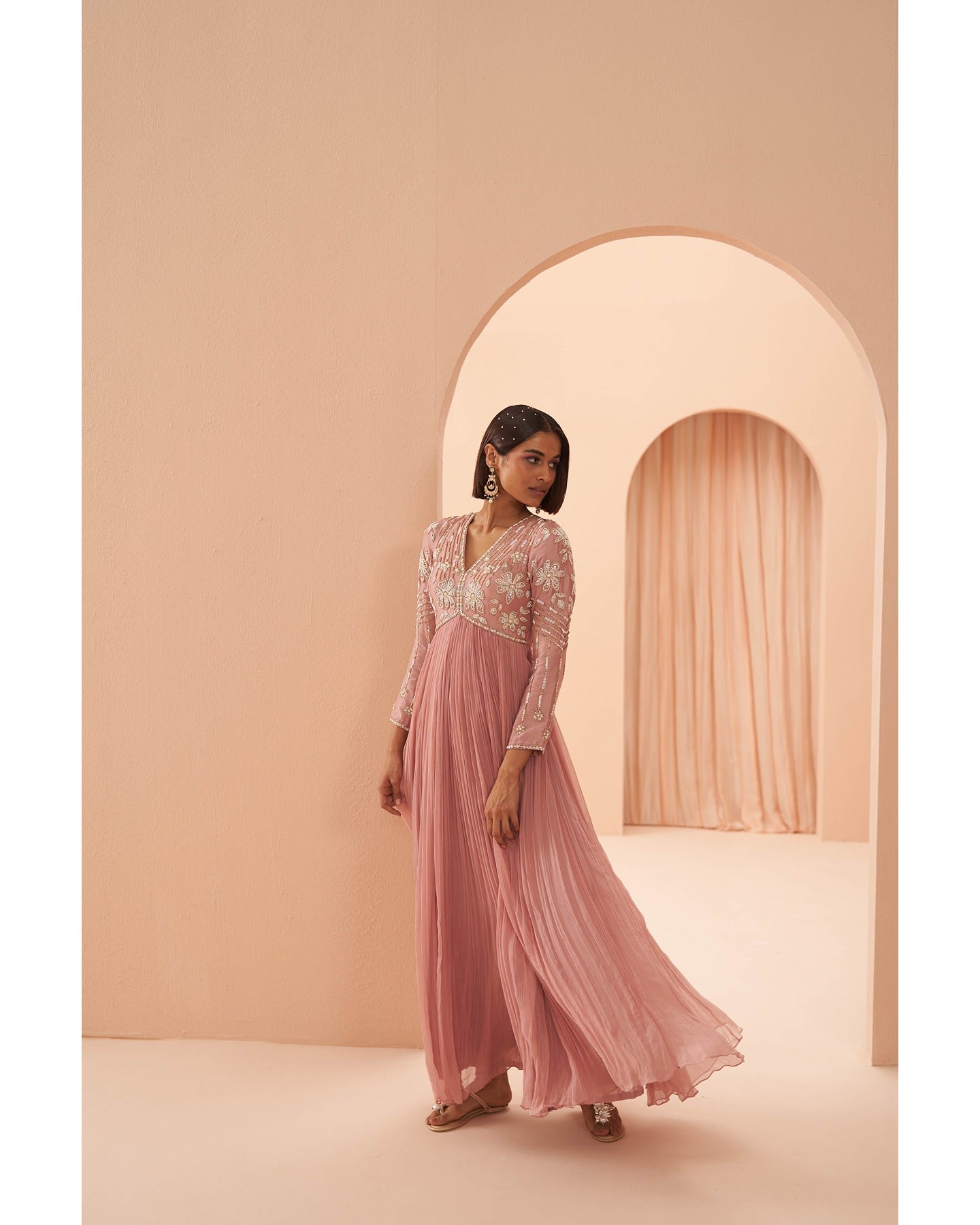 Orchid Anarkali