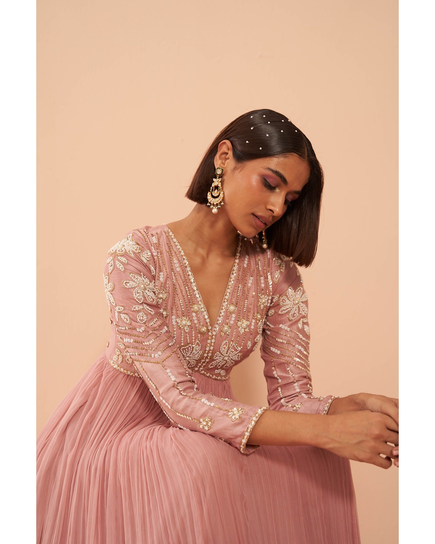 Orchid Anarkali