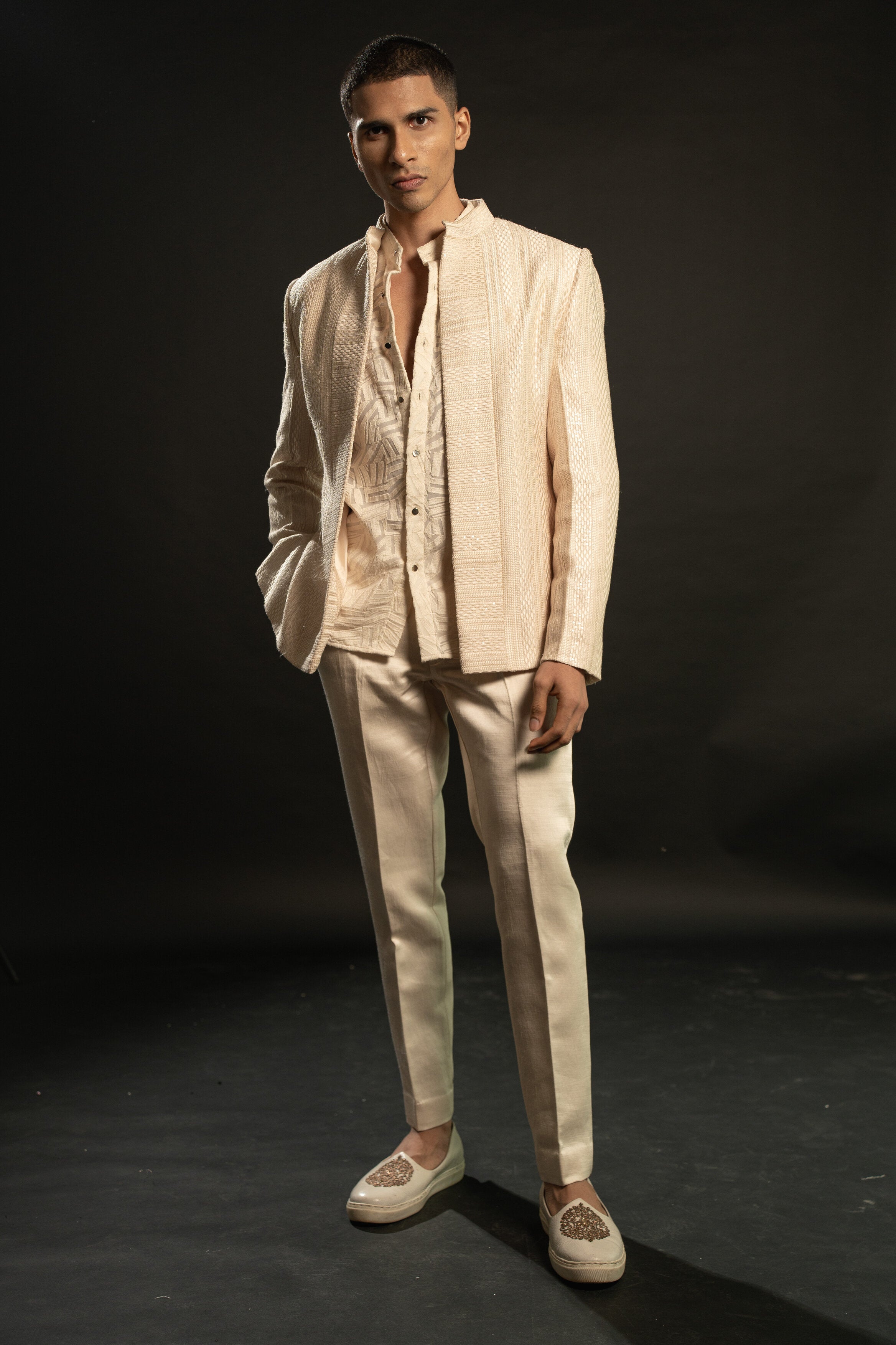 Crafted with heritage, tailored for today: Indian groom's fashion at its finest.