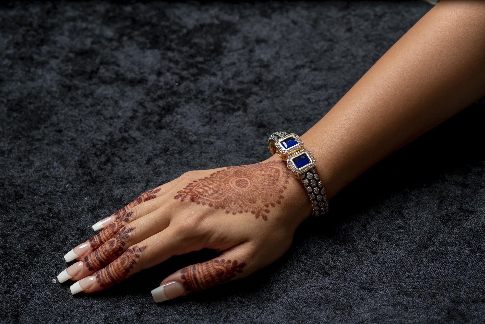 Women's Blue Cuff Bracelet