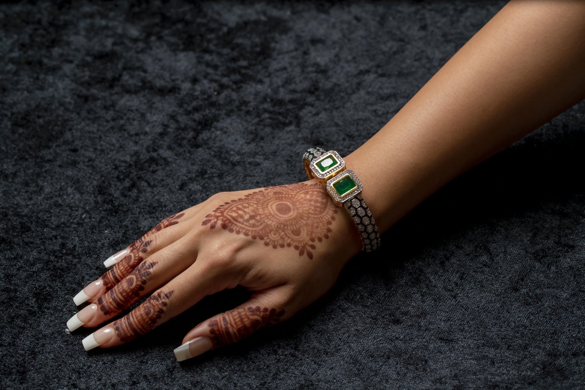 Green Cuff Bracelet Bangle