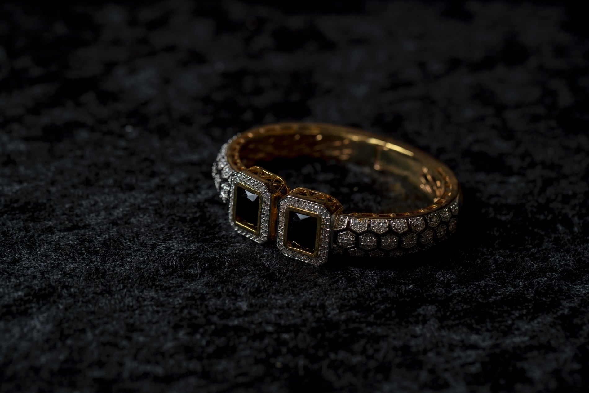 Black cuff bracelet