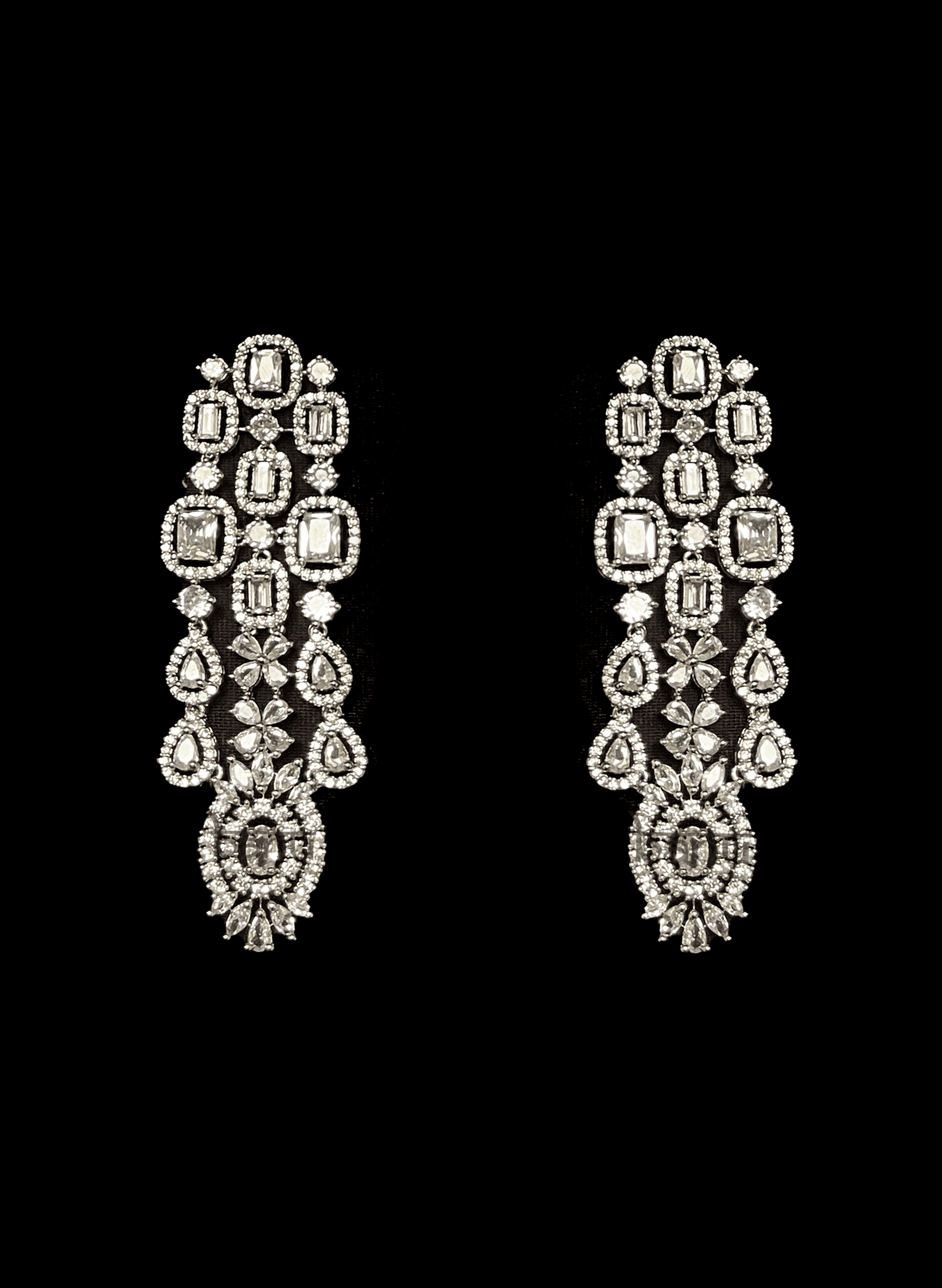 Krupa - CZ crystal Modern Indian Brides Choker w/ Contemporary design