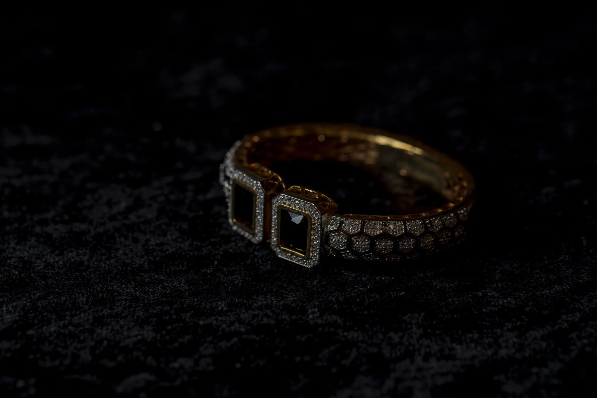 Black cuff bracelet