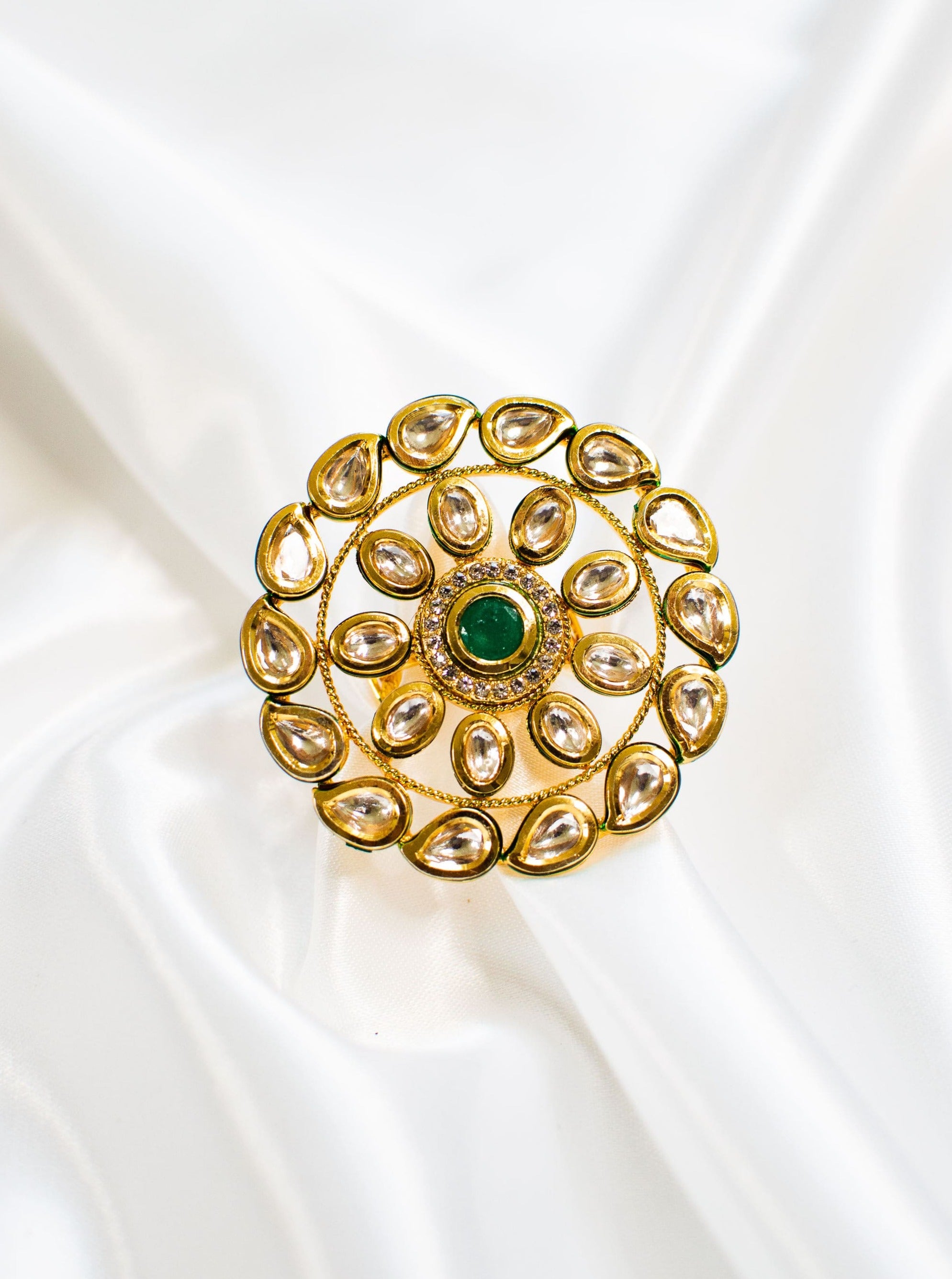 Oorie I - Kundan Finger Ring