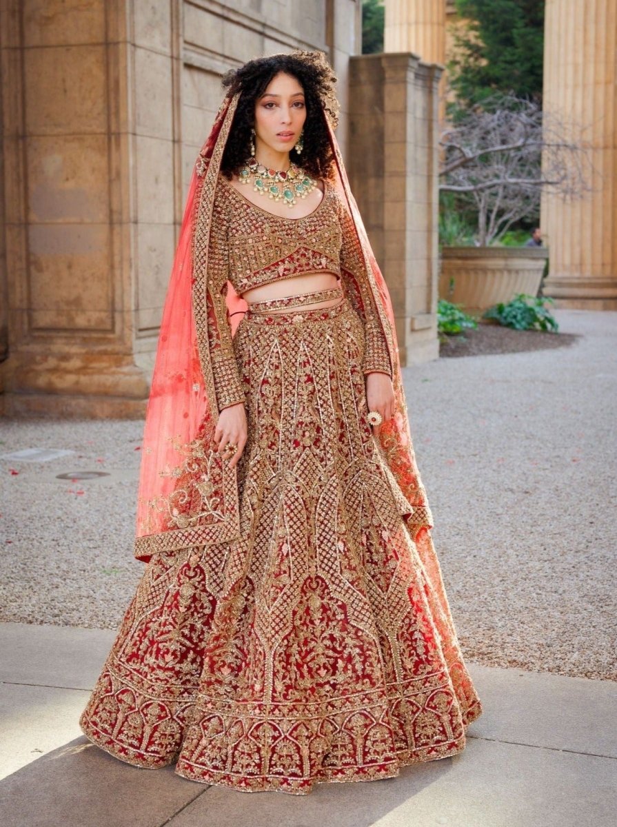 lehenga dress Pink Net Lehenga Choli: Pakistani Wedding Reception Dress