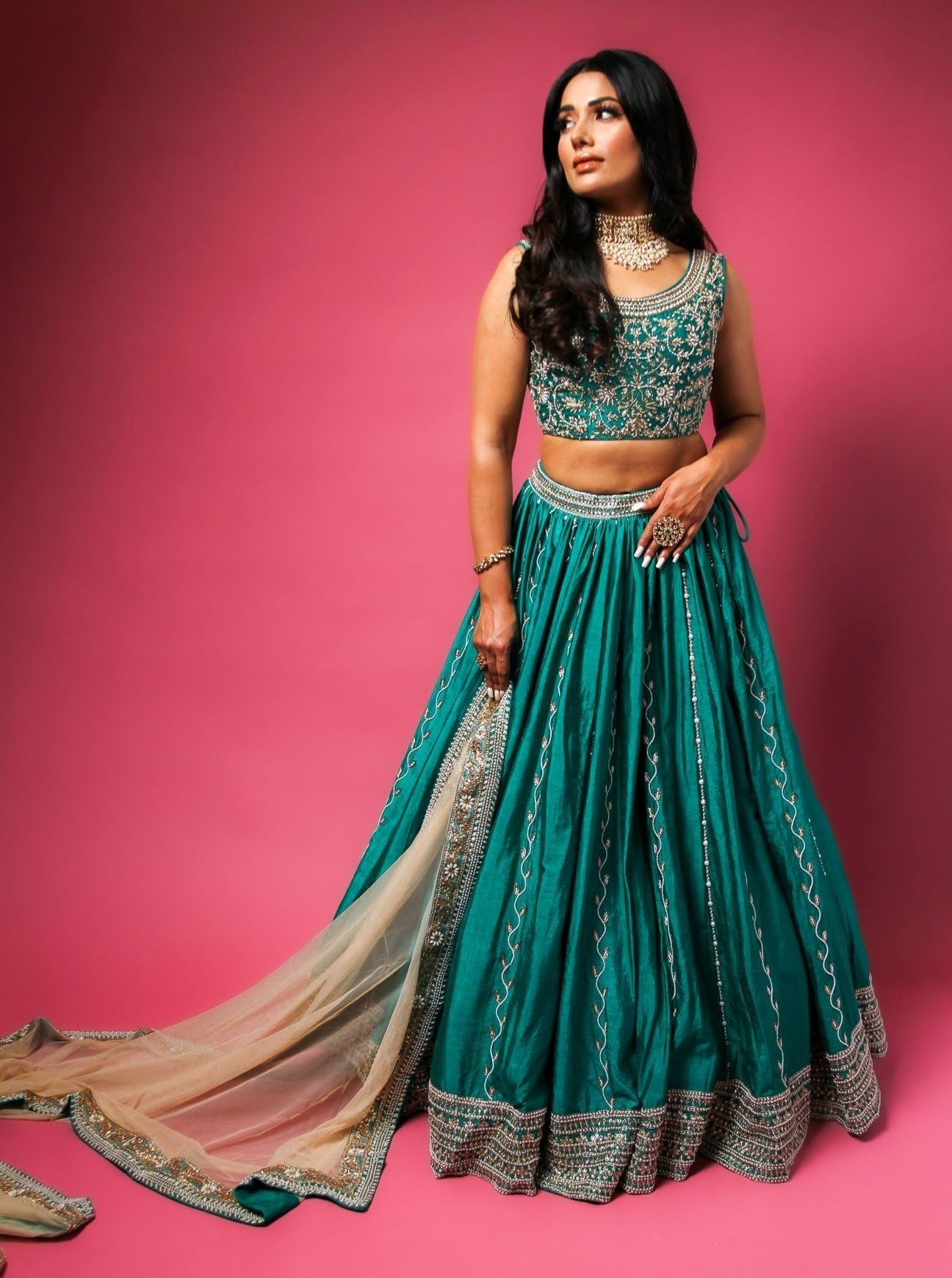 Deep Emerald Lehenga Choli
