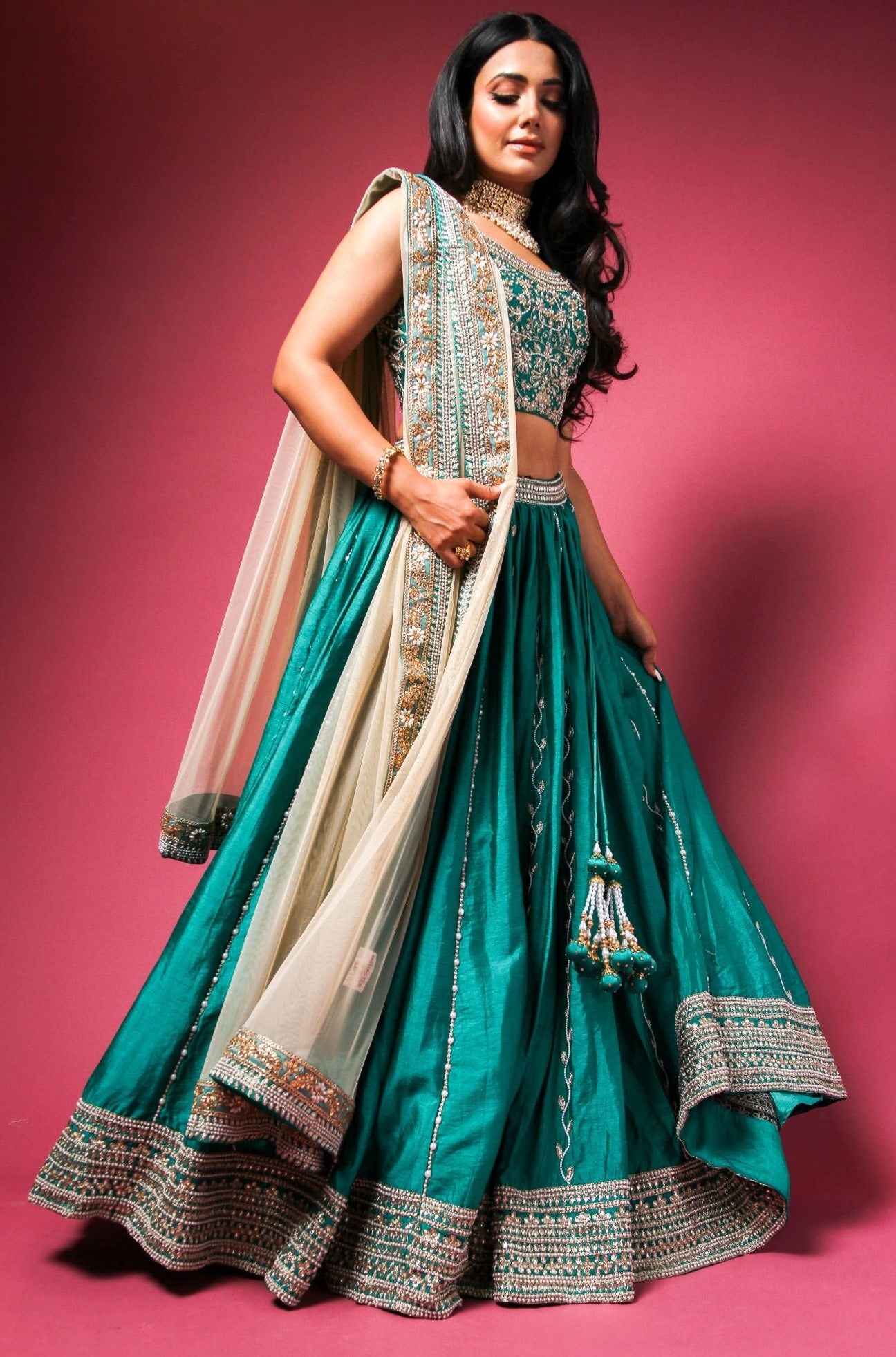Deep Emerald Lehenga Choli