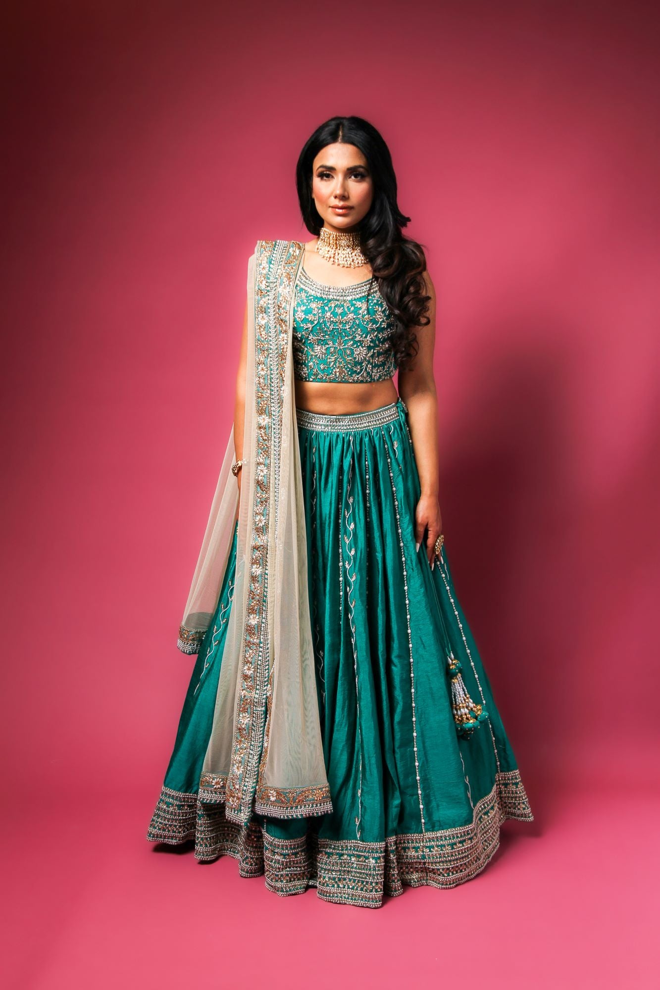 Deep Emerald Lehenga Choli