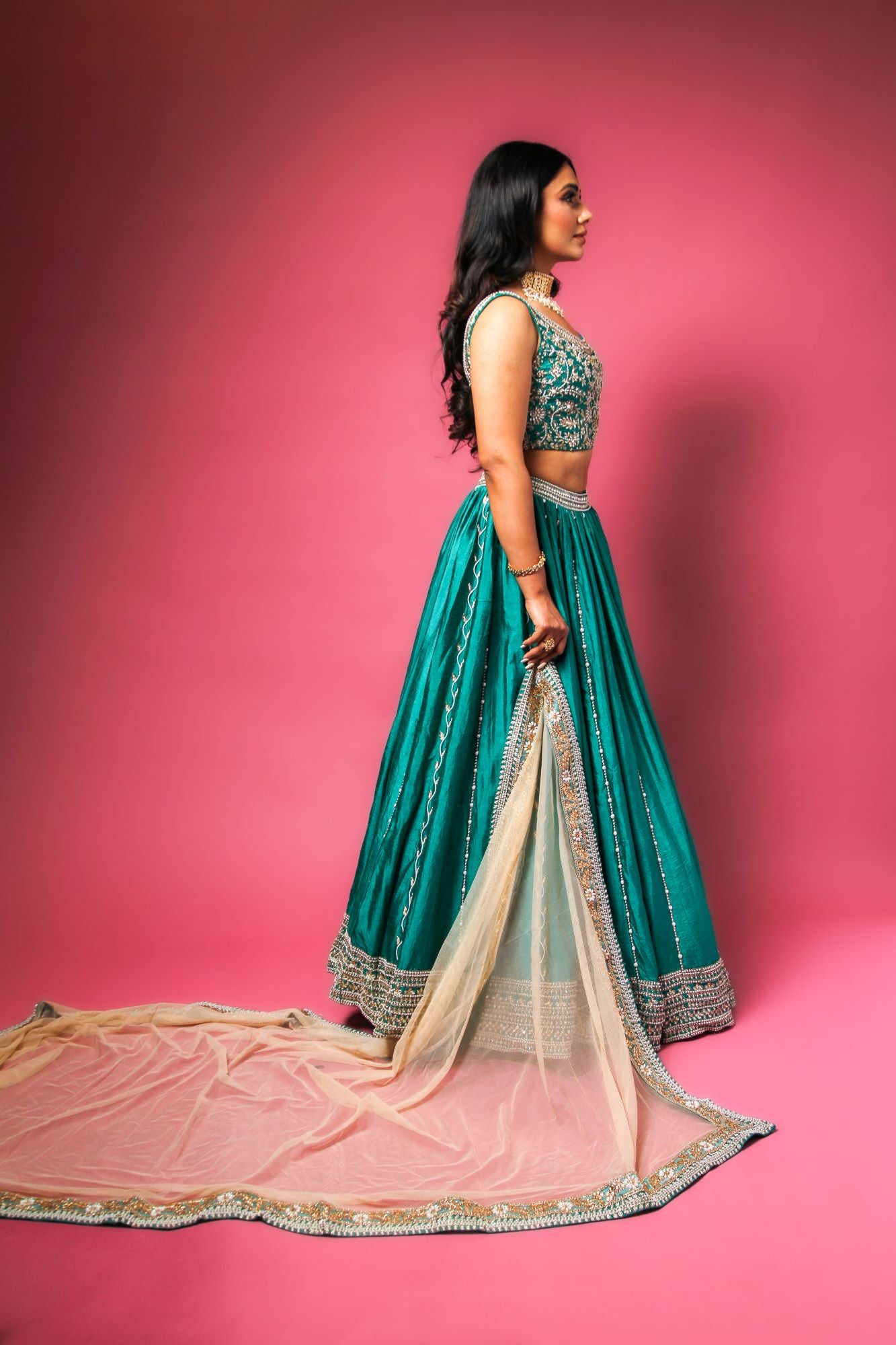 Deep Emerald Lehenga Choli