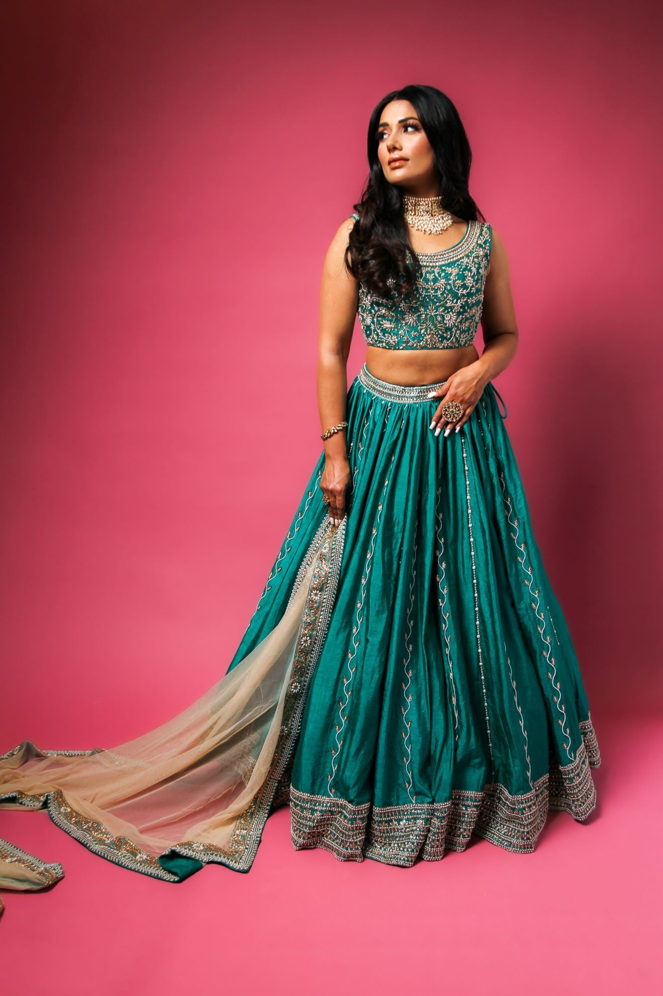 Deep Emerald Lehenga Choli