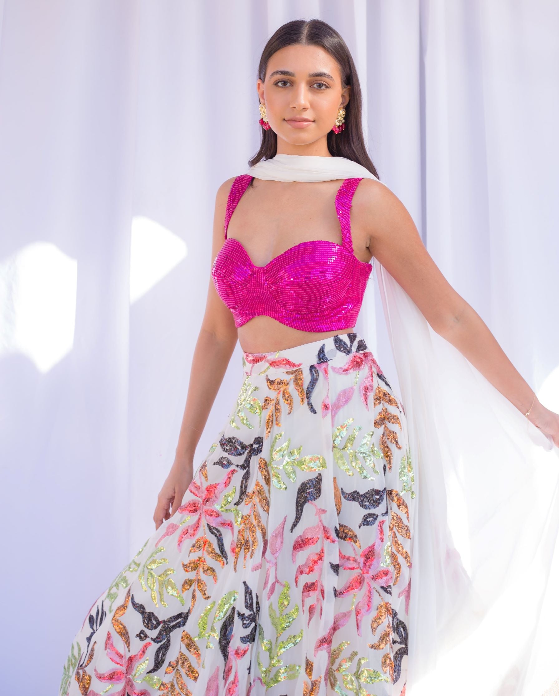 corset lehenga blouse