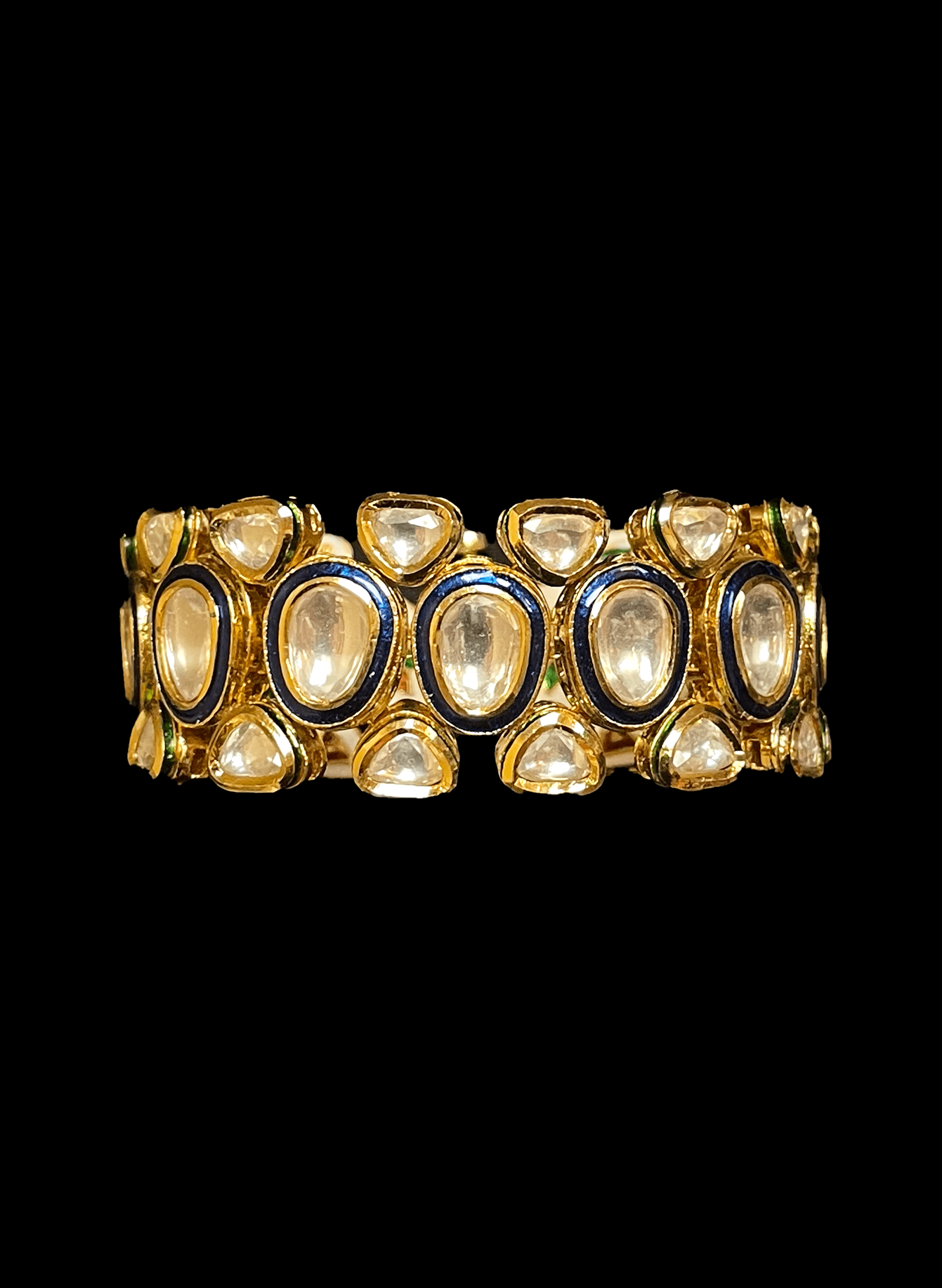 Blue meenakari & Kundan jewelry bracelet for brides