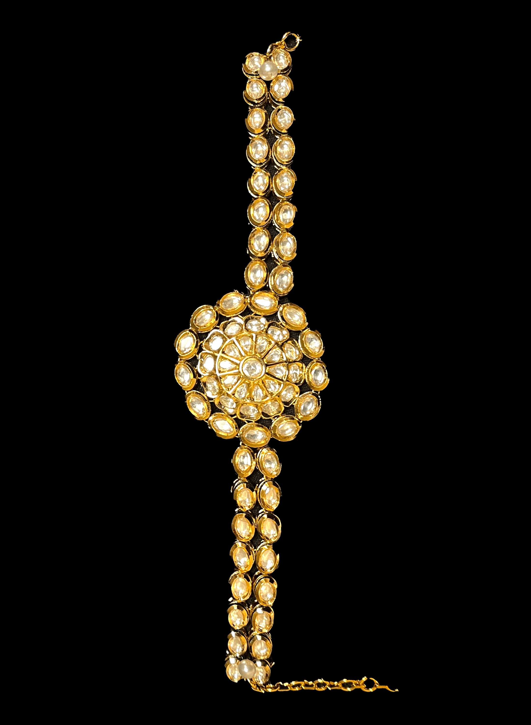 Gold plated Kundan bracelet for brides in USA