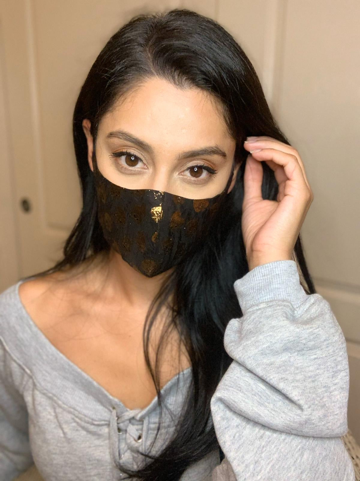 Silk Printed Face Mask - Designer Face Mask - bAnuDesigns