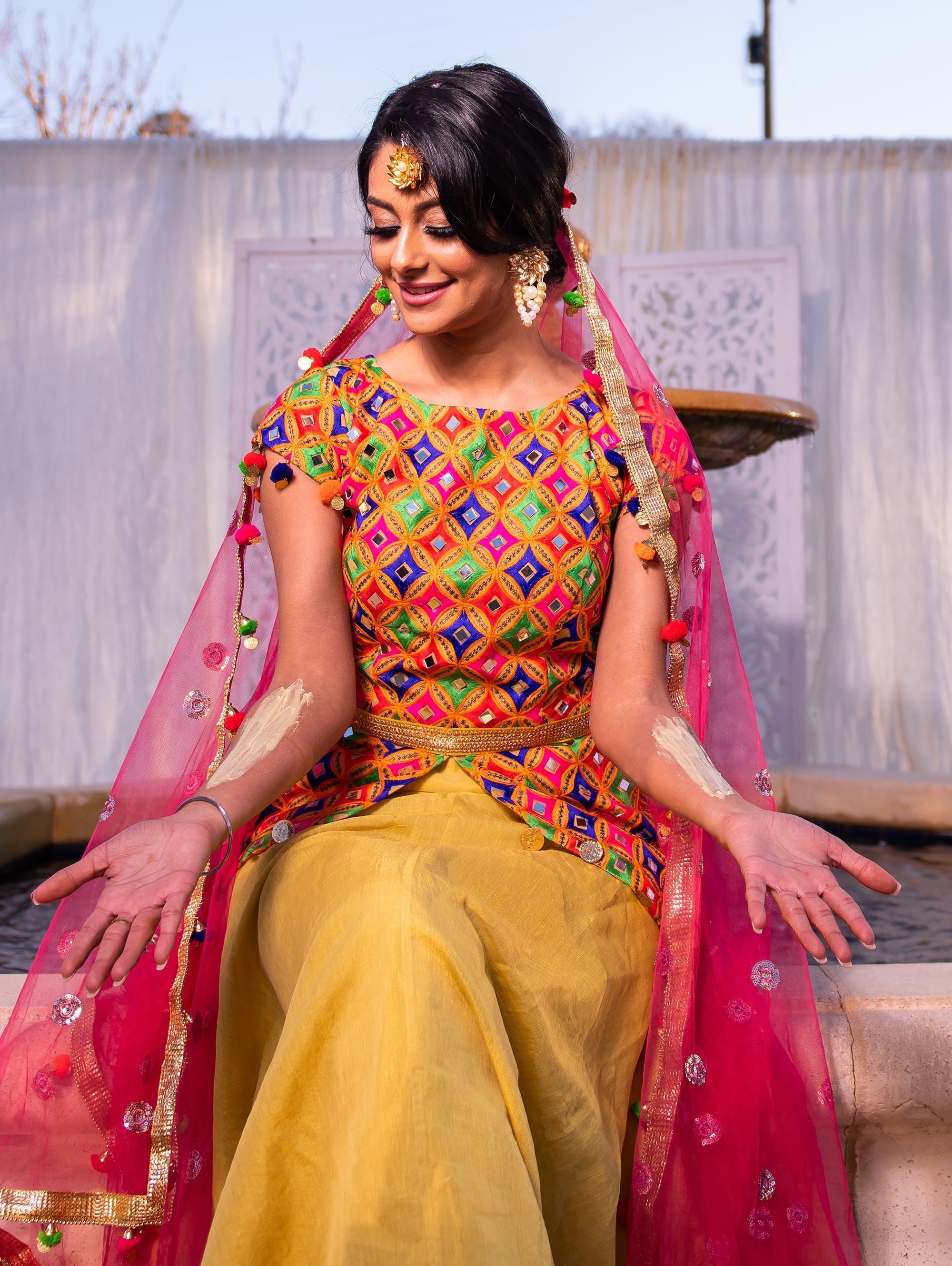 Phulkari  Lengha - bAnuDesigns