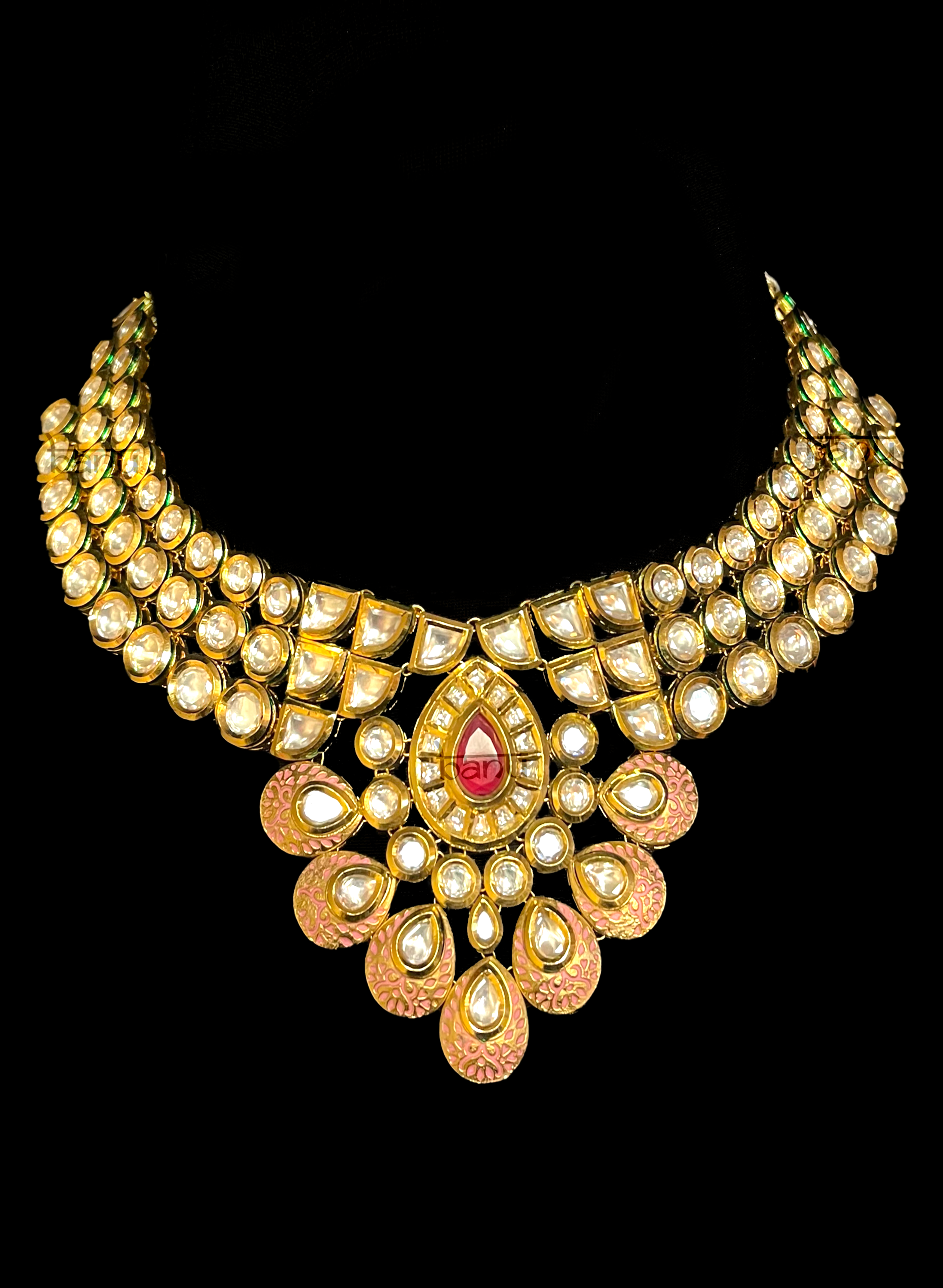 Antara Kundan Enamel Set With Ruby