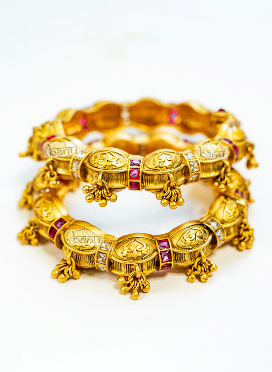 Kundan bangles and kada online on sale