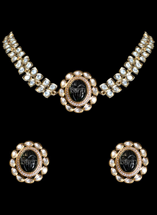 Load image into Gallery viewer, Peacock Parade Black Jewelry Set
