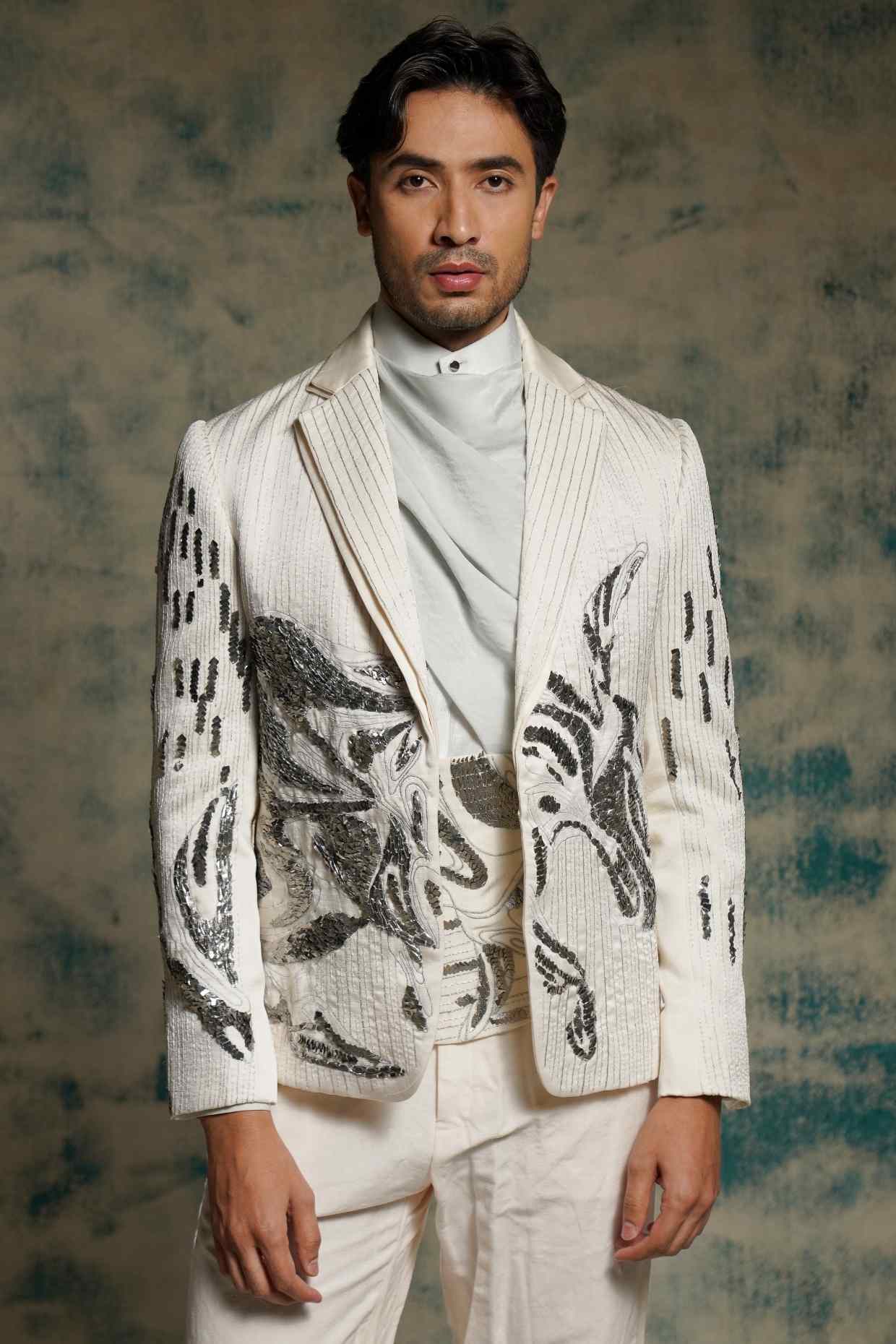 Tusk Nandi Embroidered Blazer Set
