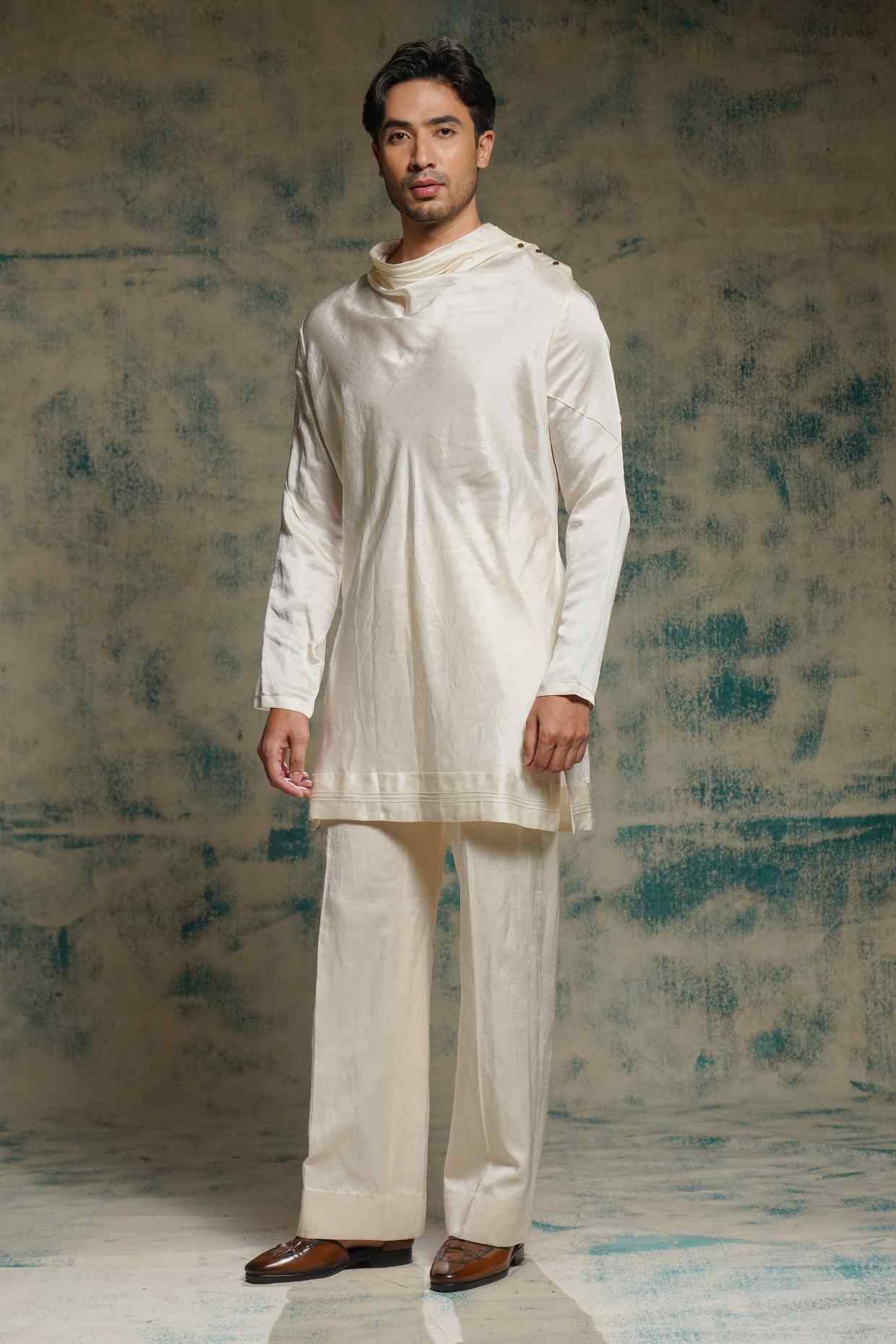 Classic Cowl Neck Kurta Set