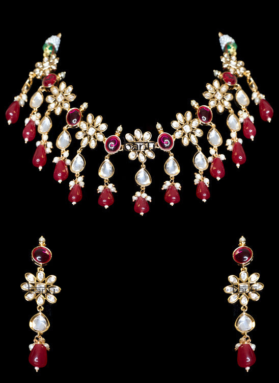 Load image into Gallery viewer, Enchanted Jasmine Red Jewelry Set
