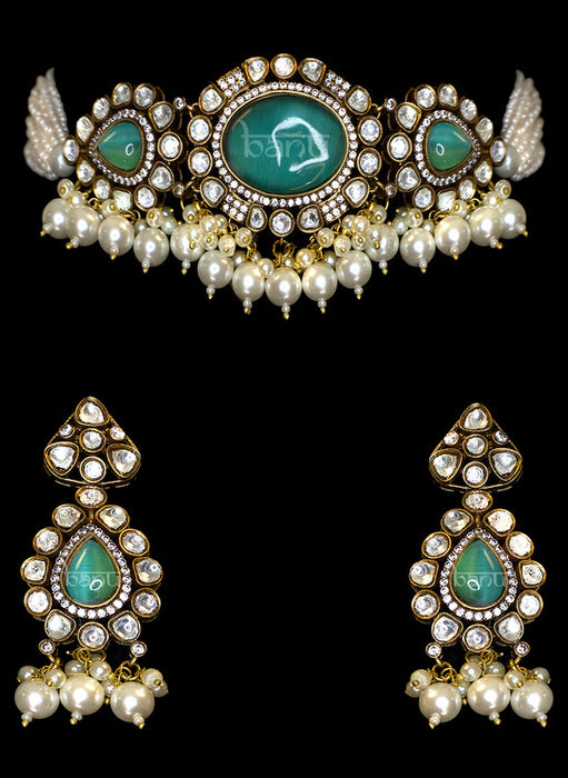 Crimson Crest Azure Jewelry Set