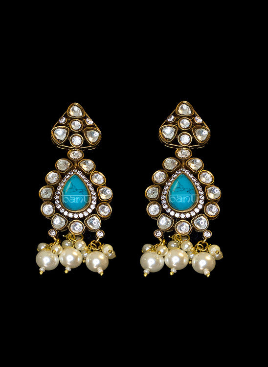 Crimson Crest Blue Jewelry Set