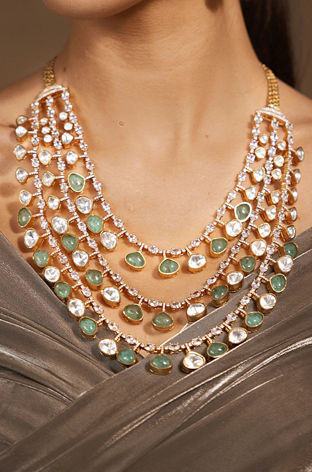 Luxe Golden-Green Necklace