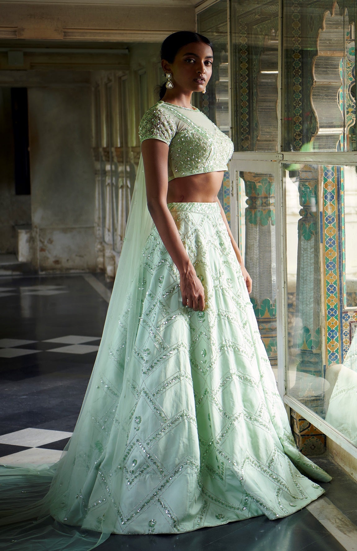 Elegance and tradition wrapped in one stunning lehenga. #IndianBridalLehenga