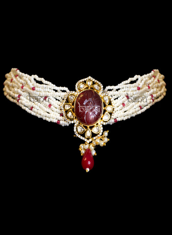 Enchanting Emeralds Red Jewelry Set