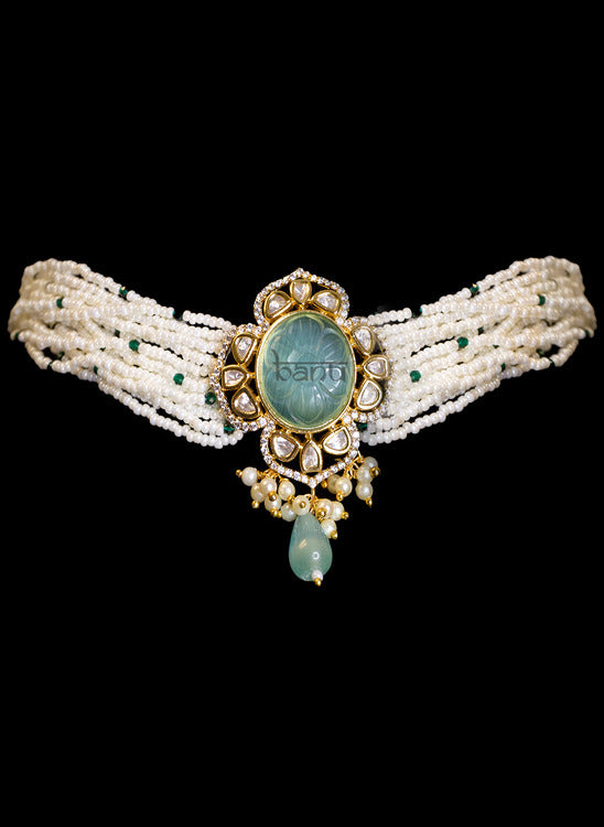 Enchanting Emeralds Blue Jewelry Set