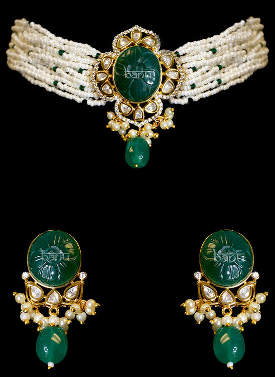 Enchanting Emeralds Green Jewelry Set
