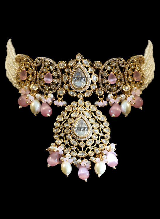 Load image into Gallery viewer, Sparkling Sahara Pink Jewelry Set
