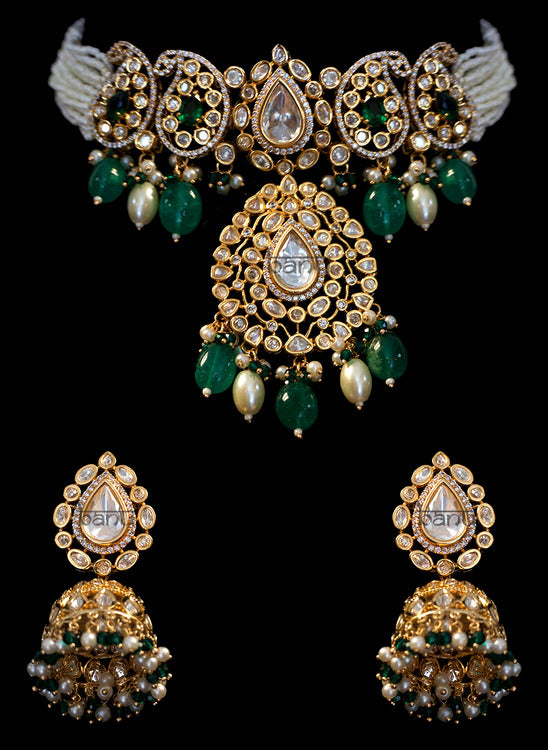 Load image into Gallery viewer, Sparkling Sahara Green Jewelry Set
