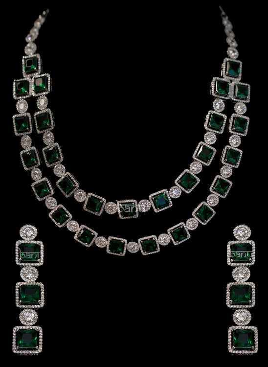 Ruby Radiance Green Jewelry Set