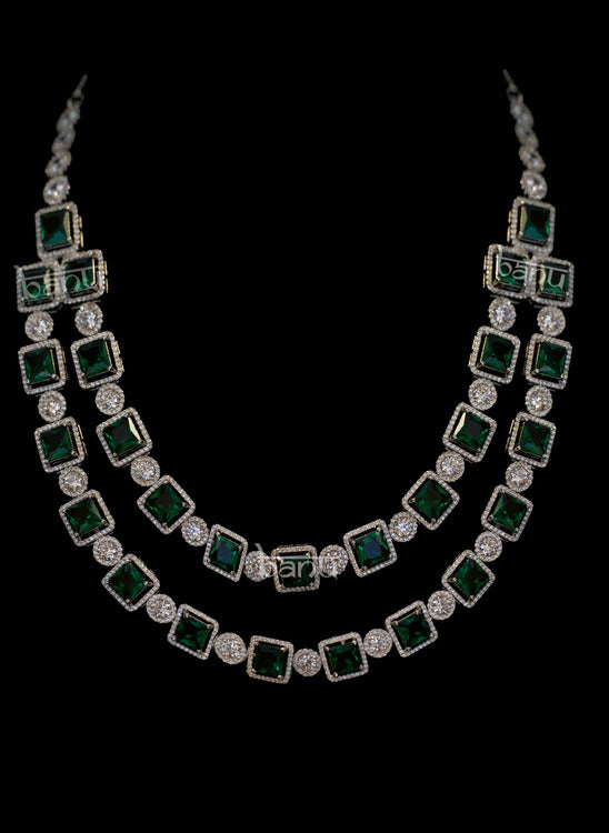 Ruby Radiance Green Jewelry Set