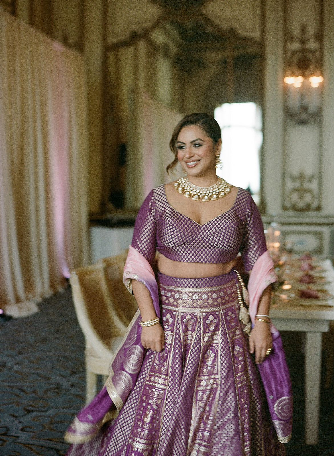 Mauve Lehenga