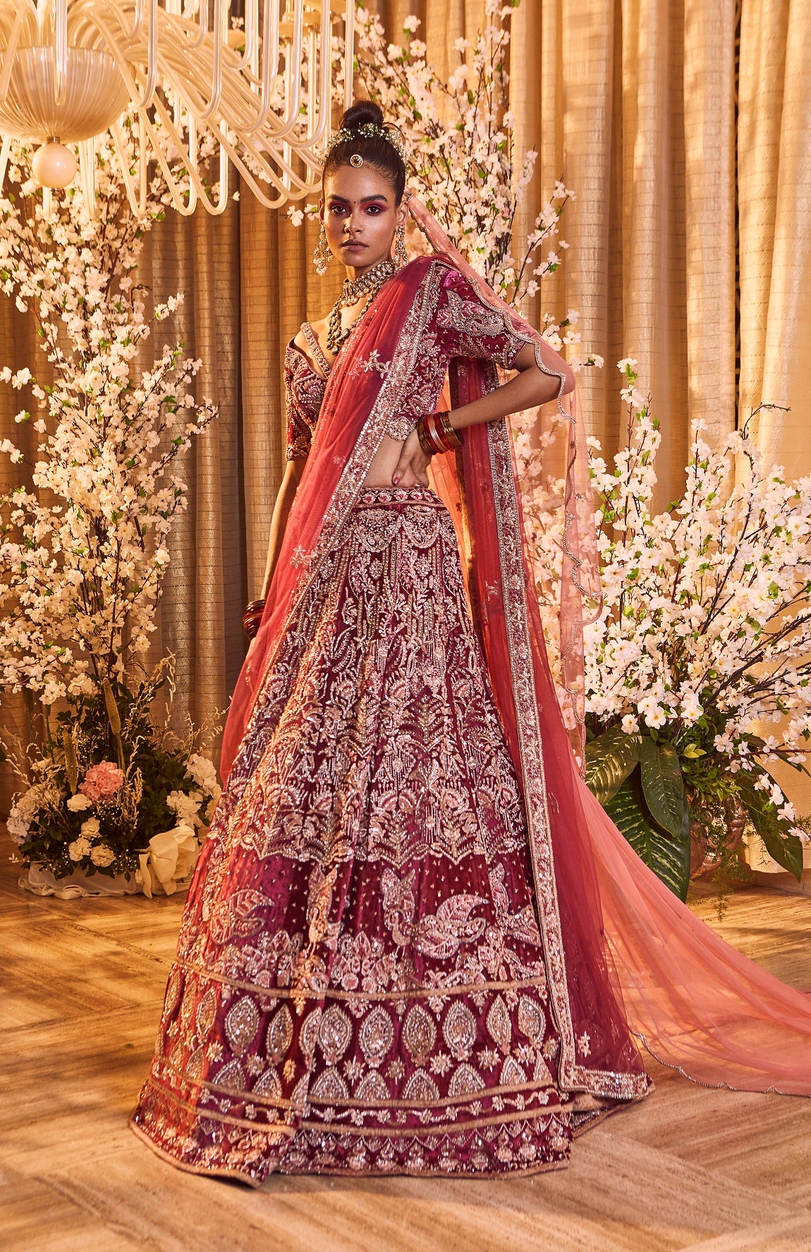 Earth Red Lehenga