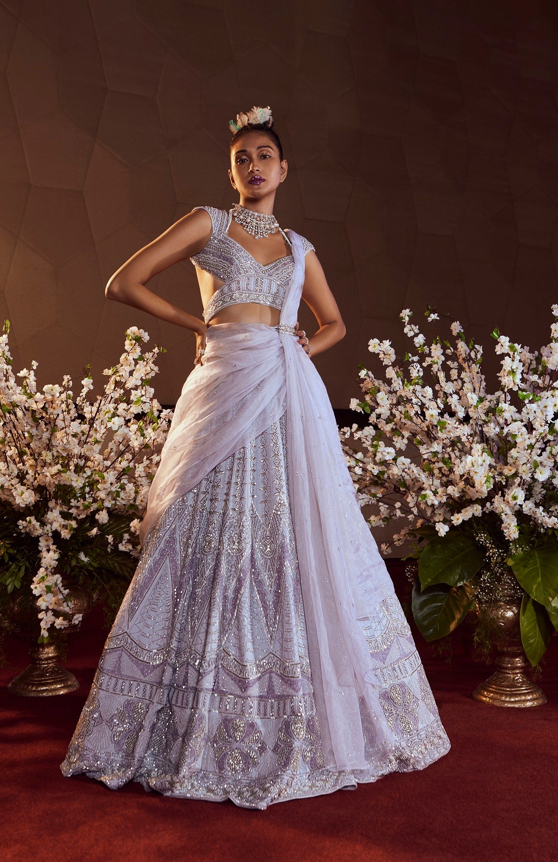 Micro Chip Lehenga