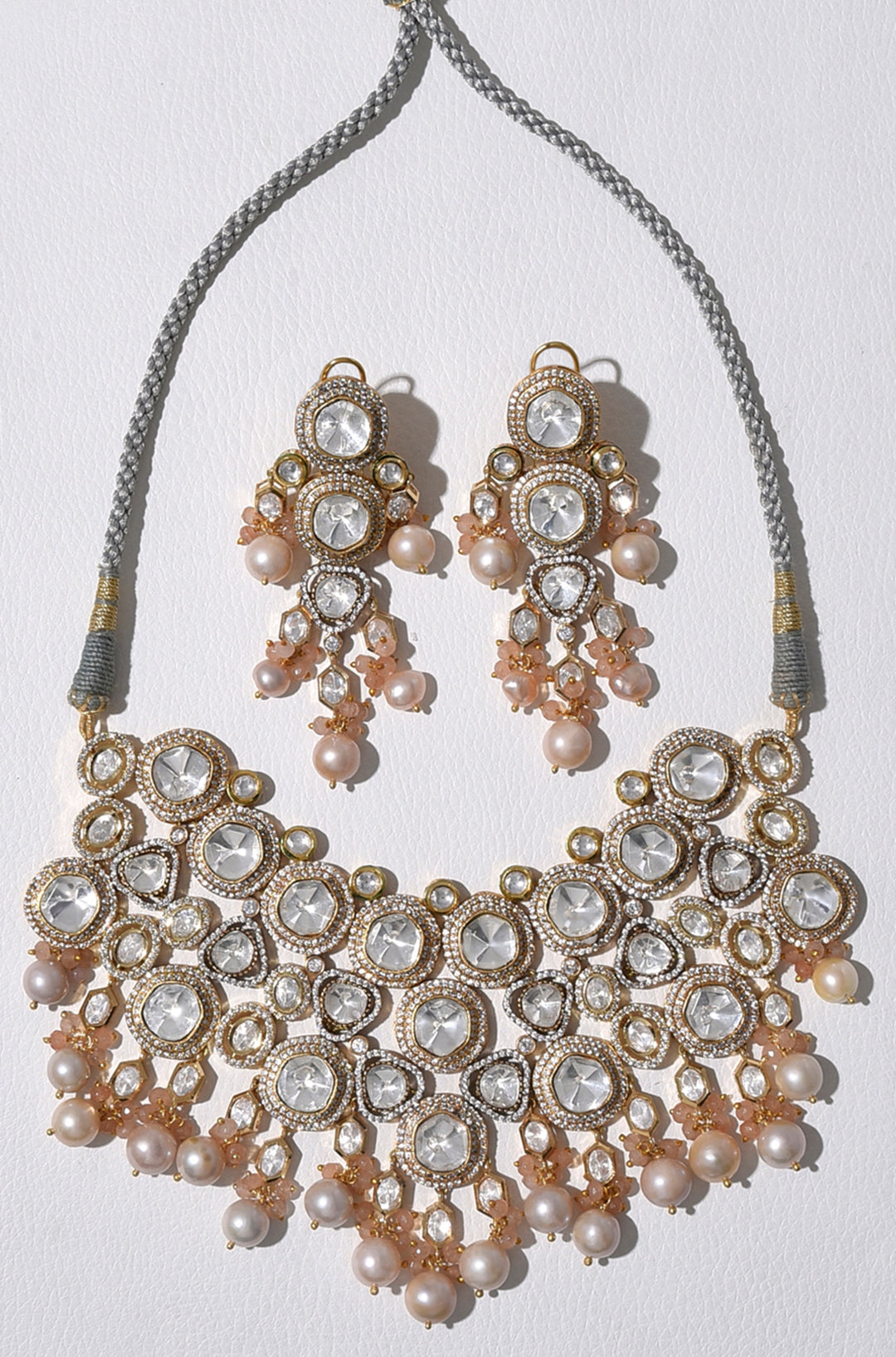 Baroque Pearl & Polki Necklace Set