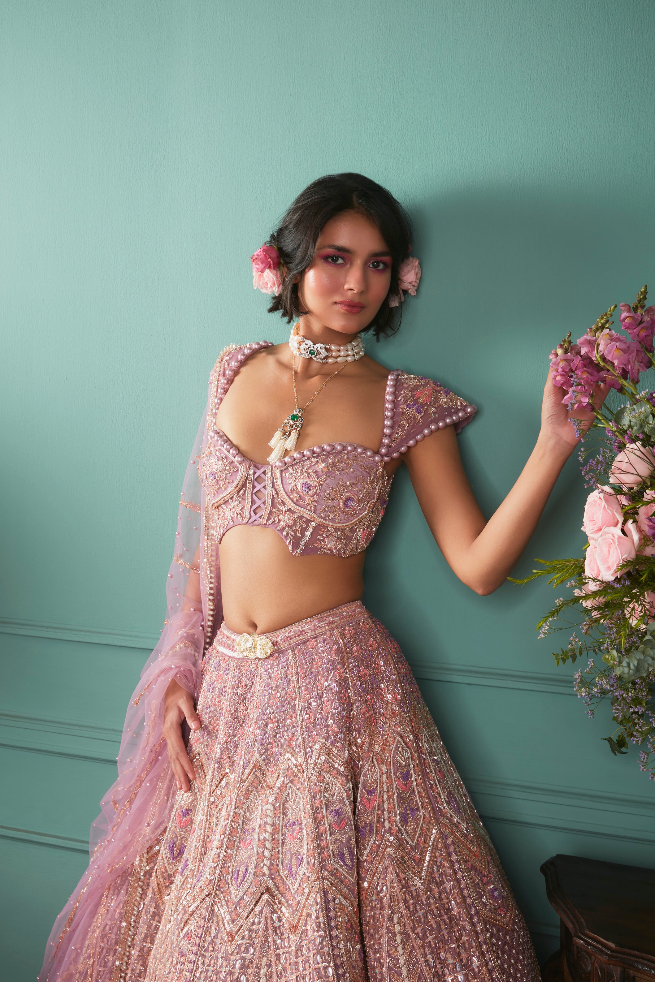 Lilac Lehenga